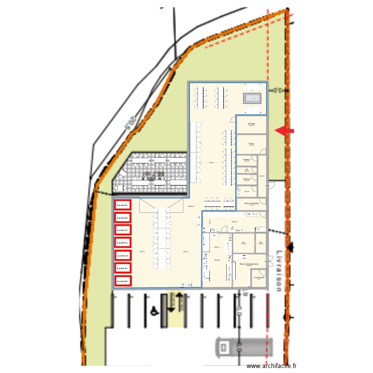 Dinard. Plan de 15 pièces et 418 m2