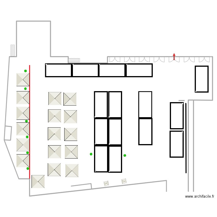 marcher de noel. Plan de 0 pièce et 0 m2