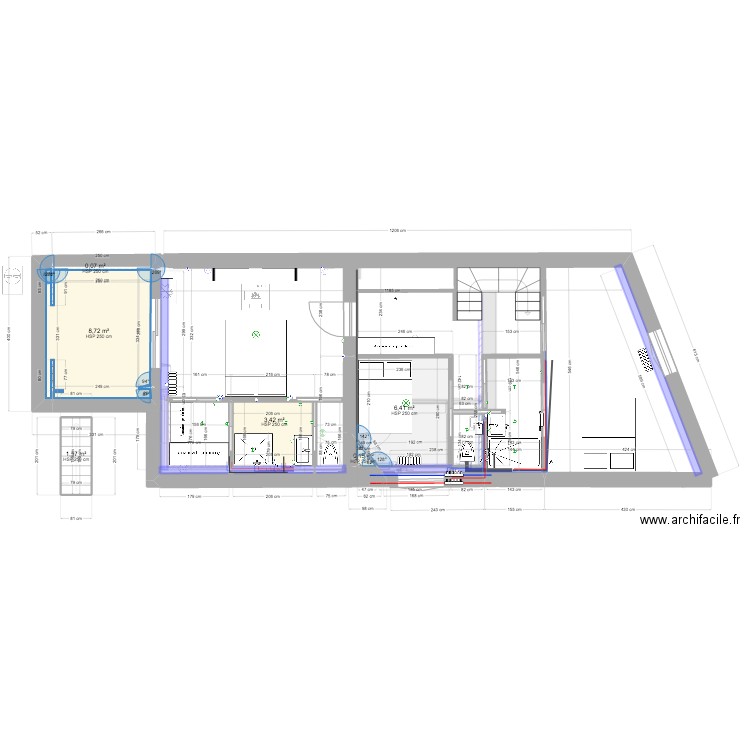 PLAN Ch M&M avec wc sept2024. Plan de 9 pièces et 31 m2