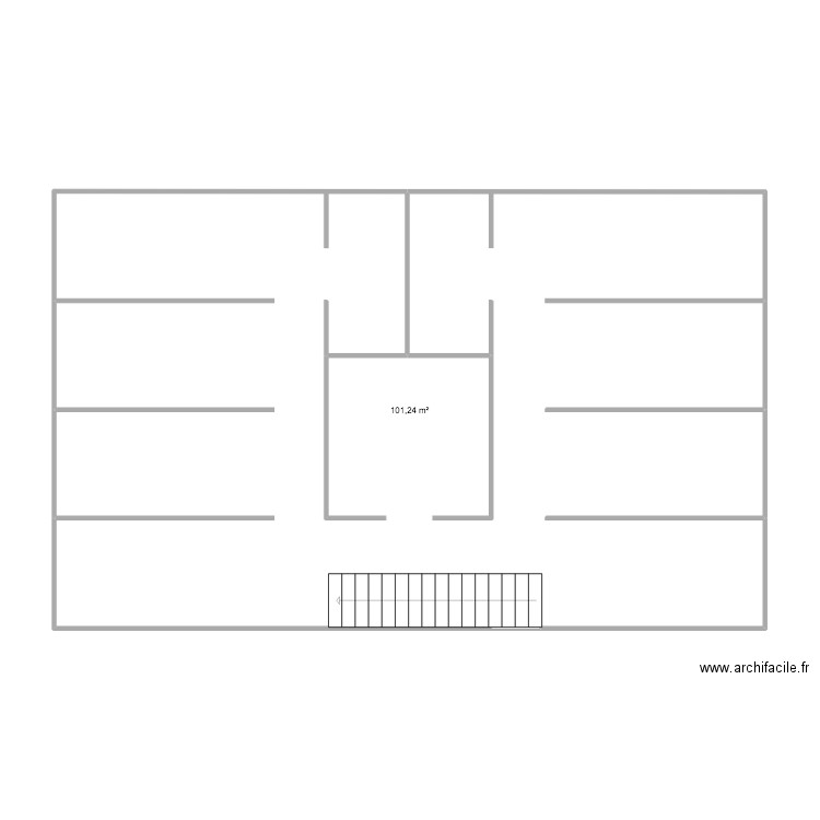 cave. Plan de 1 pièce et 101 m2