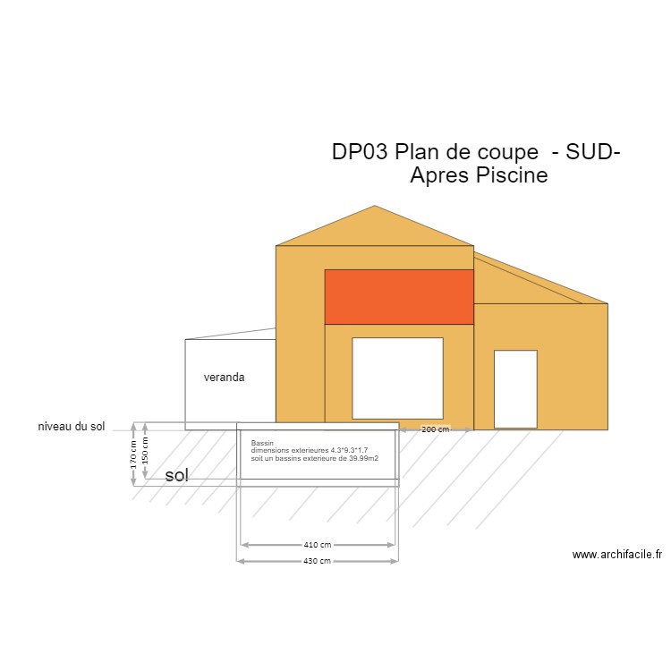 DP3 -plan de masse -sud- apres. Plan de 0 pièce et 0 m2