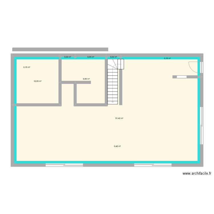 maison avec étage. Plan de 8 pièces et 166 m2