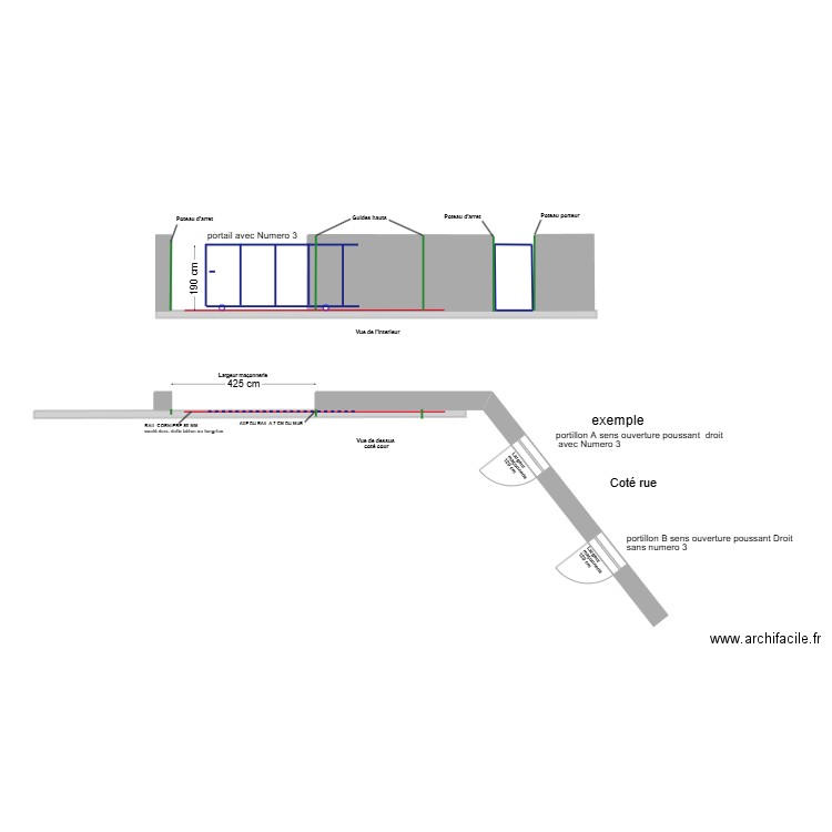 plan pose rail 11. Plan de 0 pièce et 0 m2