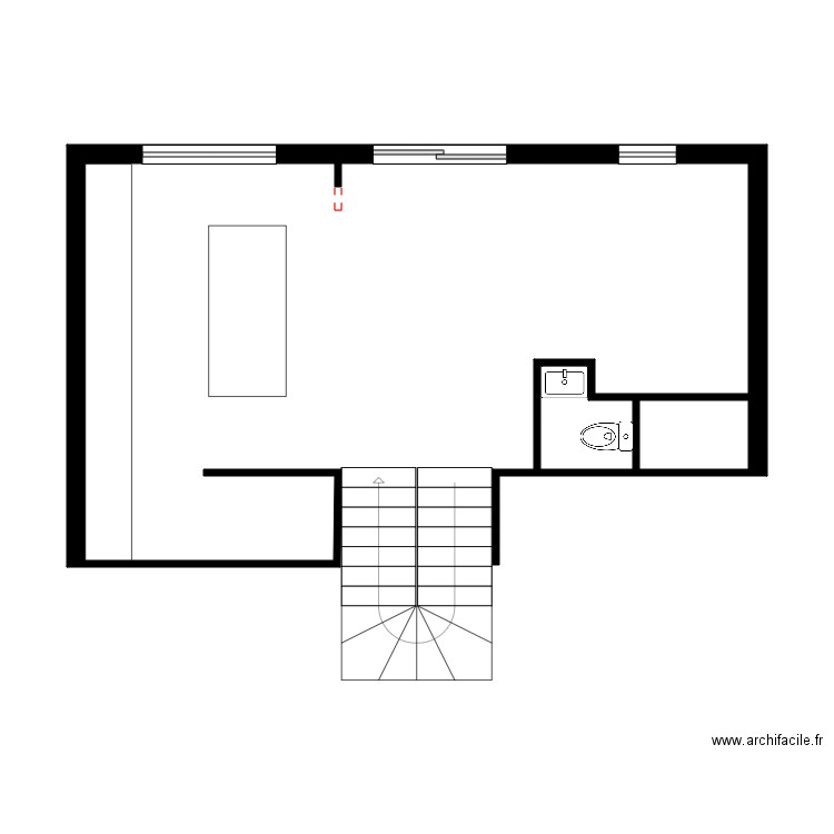 marc-André Morin. Plan de 2 pièces et 3 m2