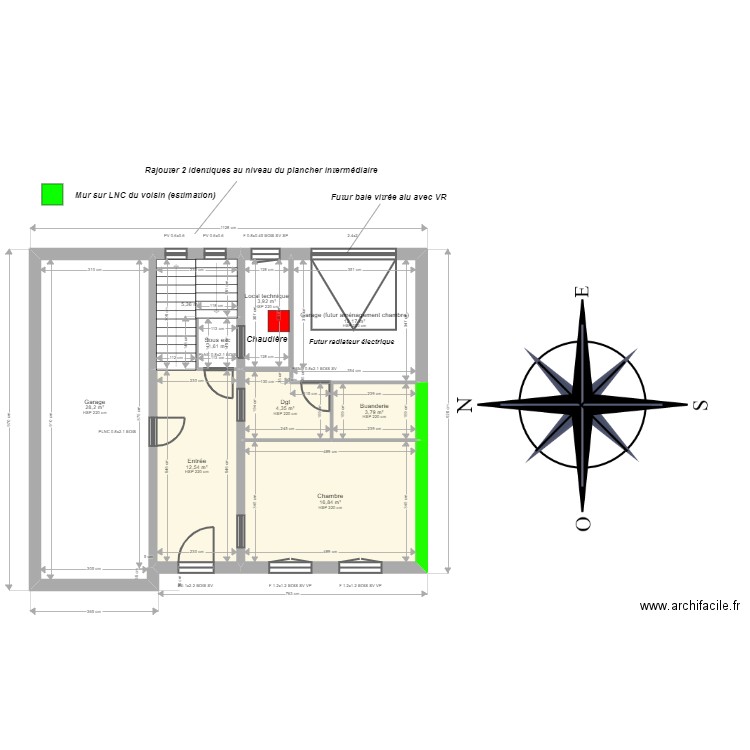 ML24007235 . Plan de 9 pièces et 89 m2