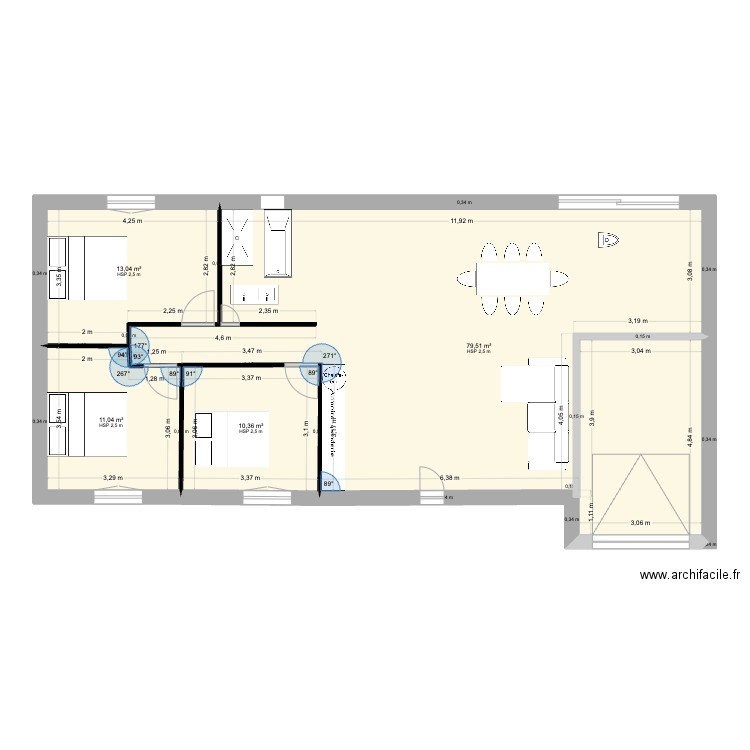 LOT NAVARRE 02. Plan de 4 pièces et 114 m2