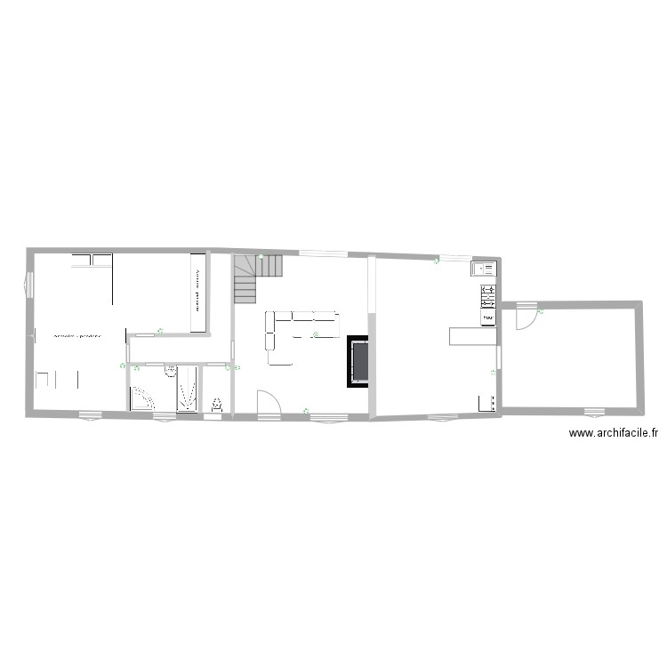 maison RDC. Plan de 0 pièce et 0 m2