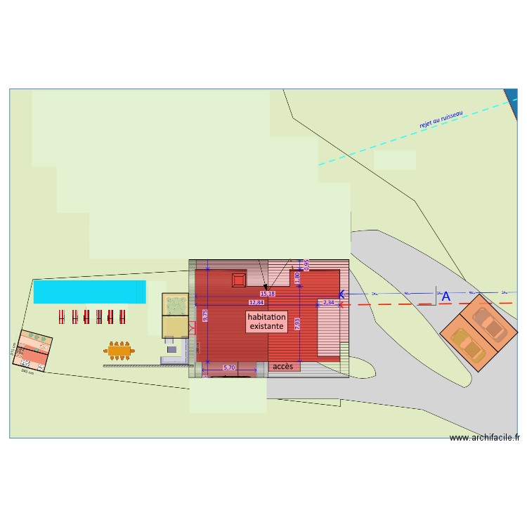 PLAN MASSE Béné. Plan de 0 pièce et 0 m2