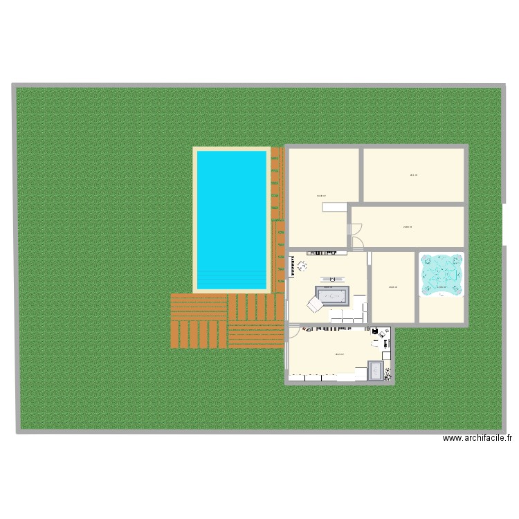 Maison de rêve . Plan de 7 pièces et 182 m2