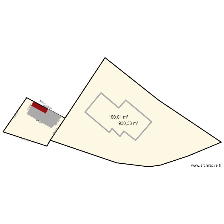 plan cadastre 52. Plan de 5 pièces et 1546 m2