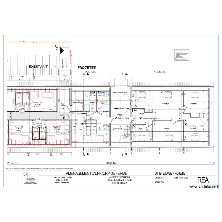 Auberge GRABBER DOLLEREN. Plan de 0 pièce et 0 m2