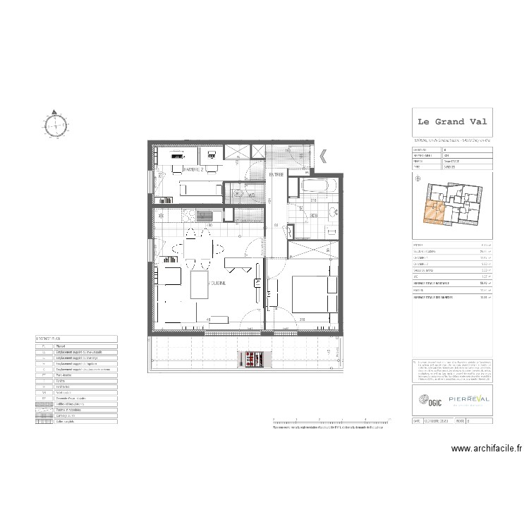 T3 appart v2. Plan de 0 pièce et 0 m2