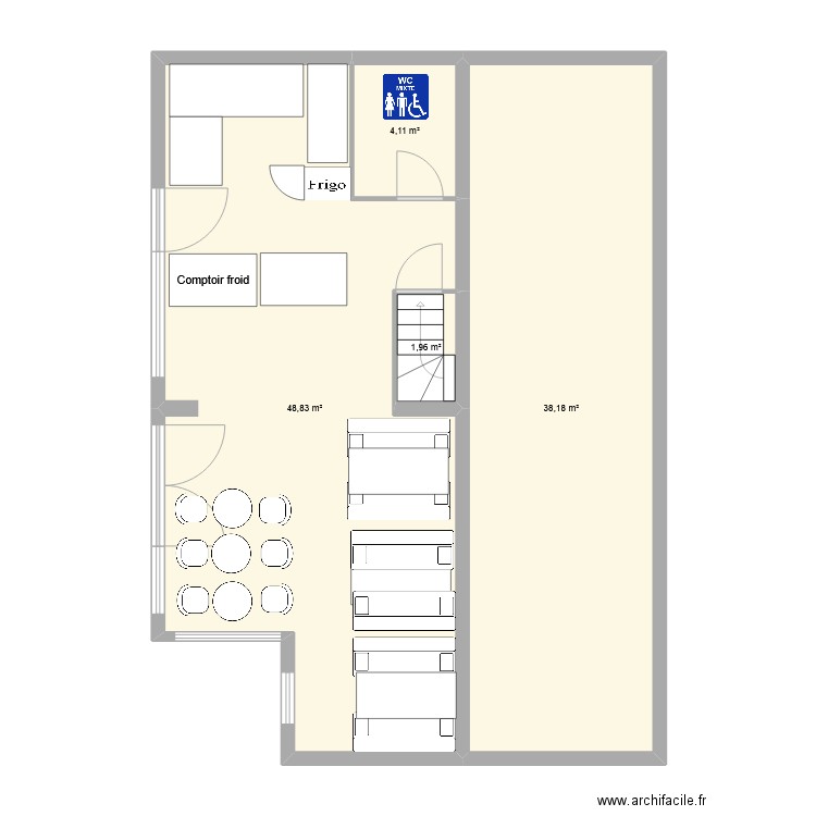 Bernin. Plan de 4 pièces et 93 m2