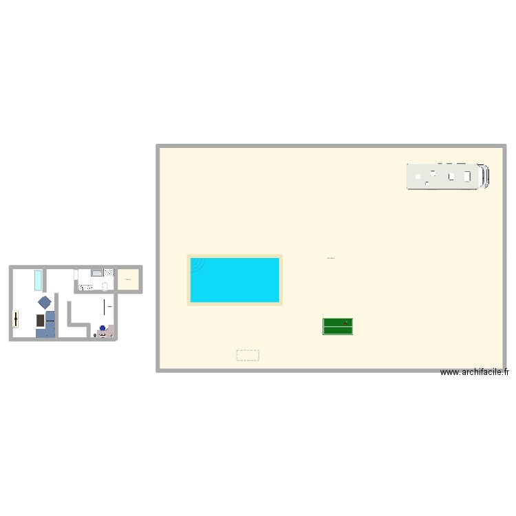 maison. Plan de 2 pièces et 627 m2