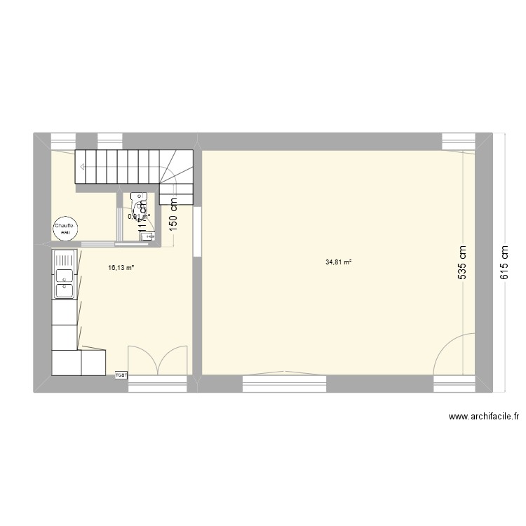 N 7 place cdg. Plan de 13 pièces et 156 m2