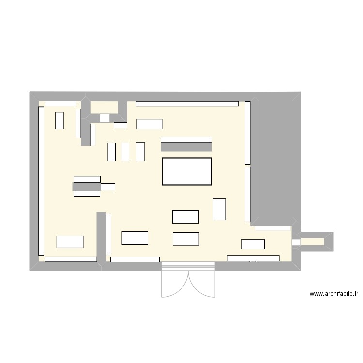 zoning okaidi saint gregoire. Plan de 3 pièces et 33 m2