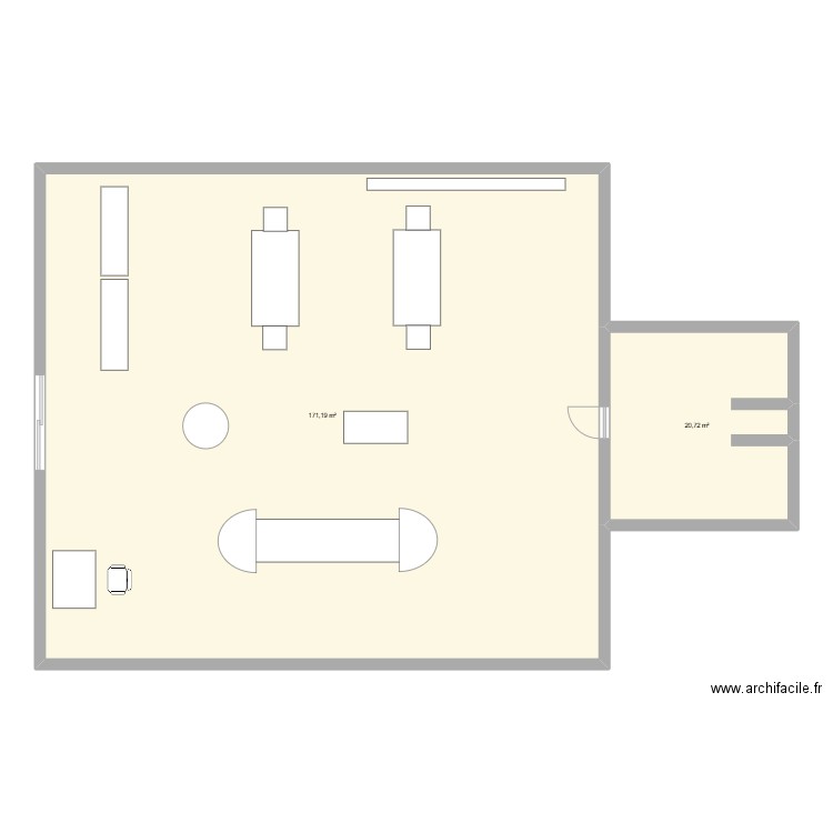 nocibe PLAN. Plan de 2 pièces et 192 m2