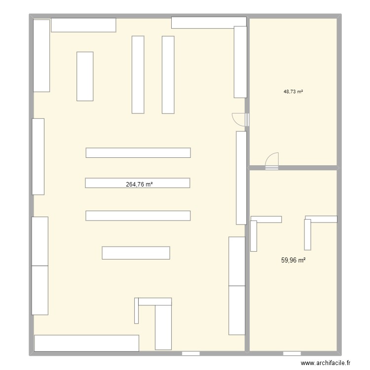 Easy Cash Merignac. Plan de 3 pièces et 373 m2