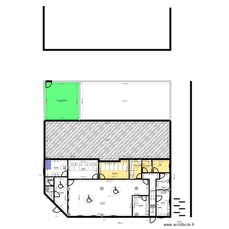 Fontenay Projet Version 1. Plan de 17 pièces et 391 m2