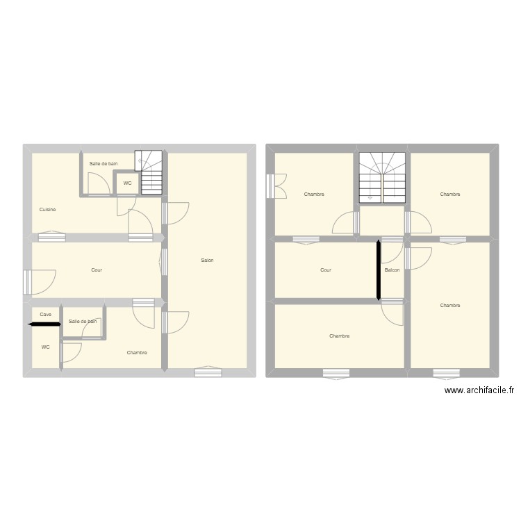 setif/ bizard. Plan de 18 pièces et 117 m2