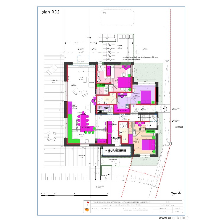 COLOC 4. Plan de 2 pièces et 8 m2