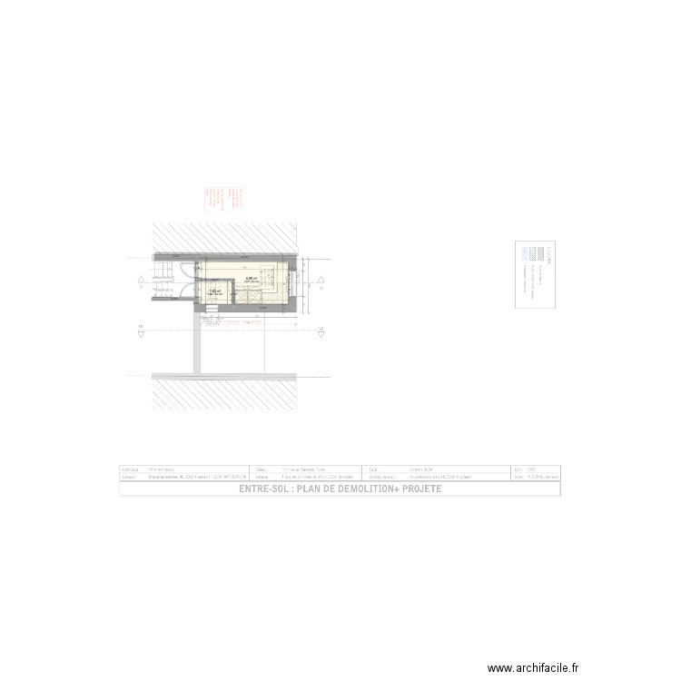 Henri de Braeckeleer 20 complet. Plan de 33 pièces et 269 m2