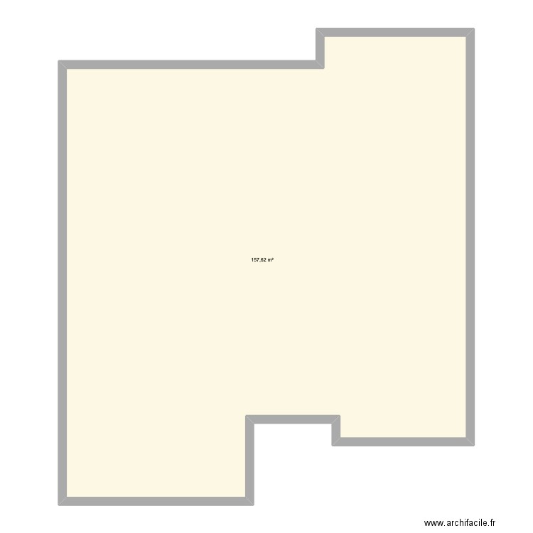 csn. Plan de 1 pièce et 158 m2