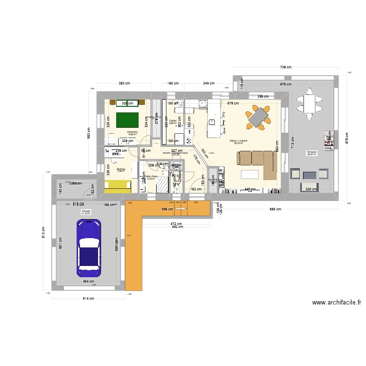 lot 30 dec. Plan de 12 pièces et 139 m2