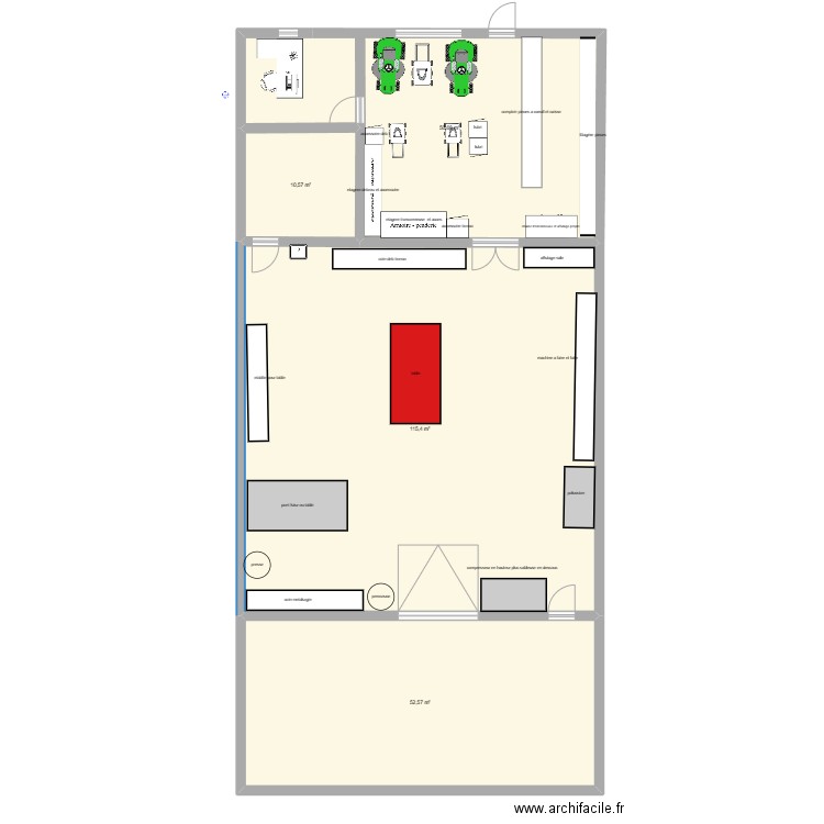 dffvdf. Plan de 4 pièces et 229 m2