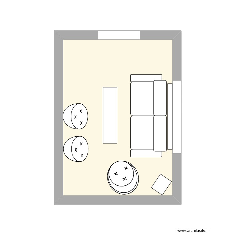 DeMaslatrie bis. Plan de 1 pièce et 14 m2