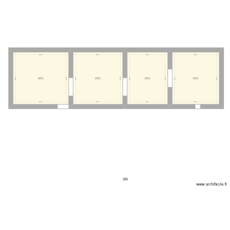 Porche. Plan de 4 pièces et 138 m2