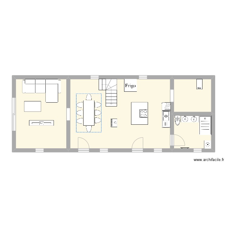 plan électrique. Plan de 4 pièces et 67 m2