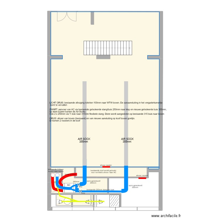 94B ventilatie-nieuw. Plan de 7 pièces et 150 m2