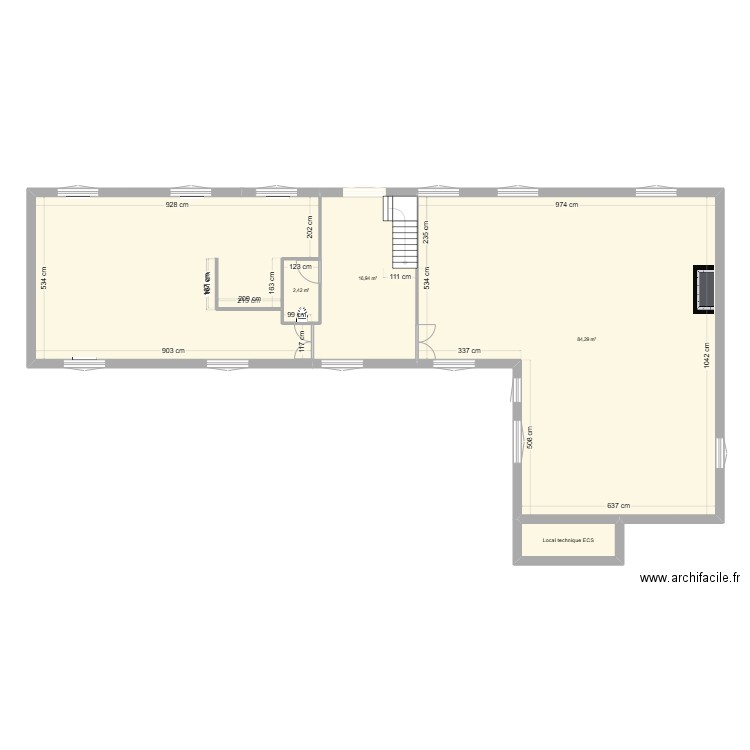 Saulx V2. Plan de 5 pièces et 153 m2