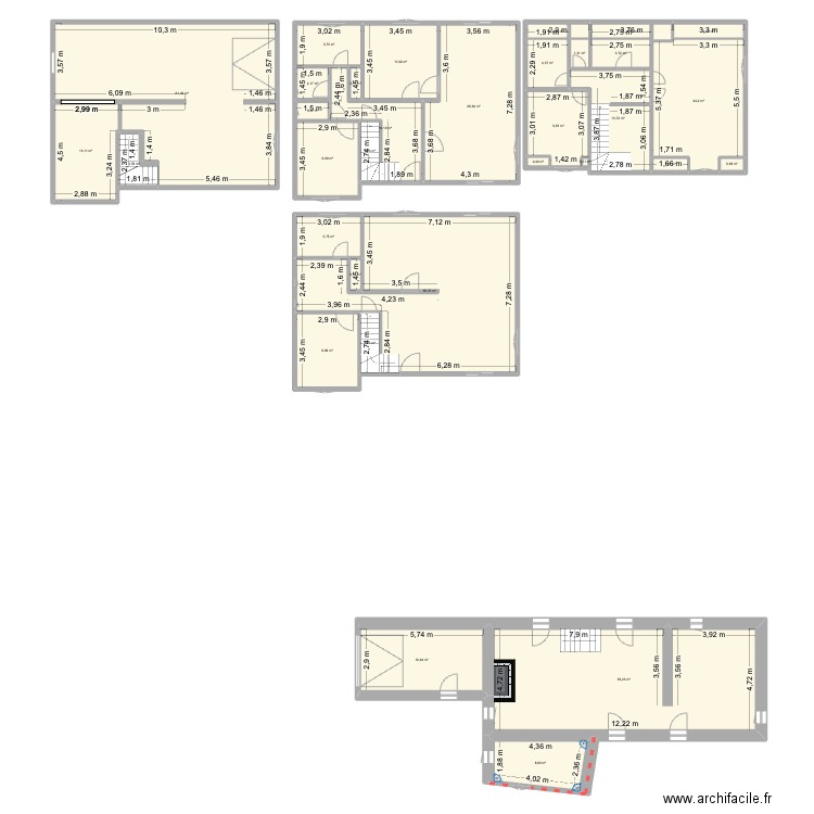 test2. Plan de 33 pièces et 372 m2