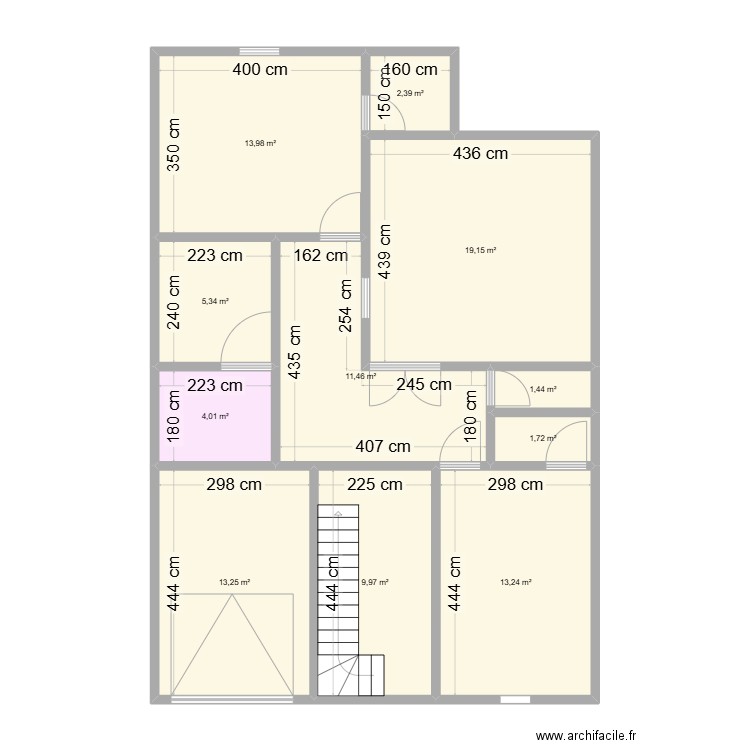 OMEGA BATIMA. Plan de 11 pièces et 96 m2