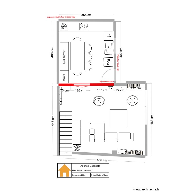 PLAN 2D - ANAIS - Modifications de l'existant. Plan de 0 pièce et 0 m2