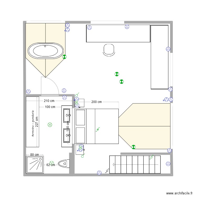 Etage Poussin Carantec 4 option sonia. Plan de 0 pièce et 0 m2