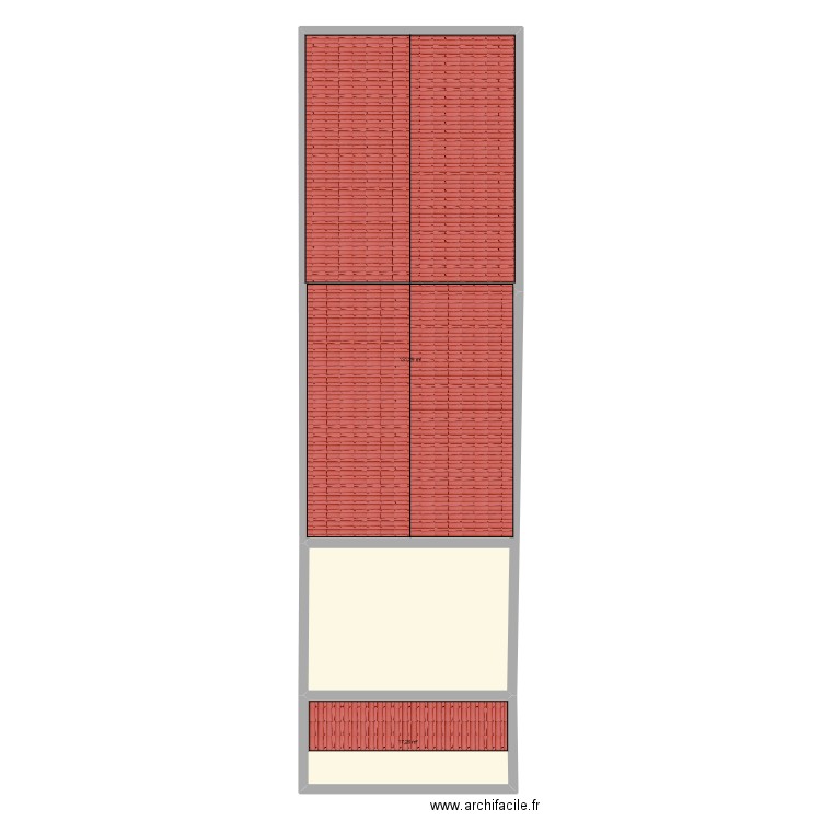 DP4. Plan de 2 pièces et 149 m2