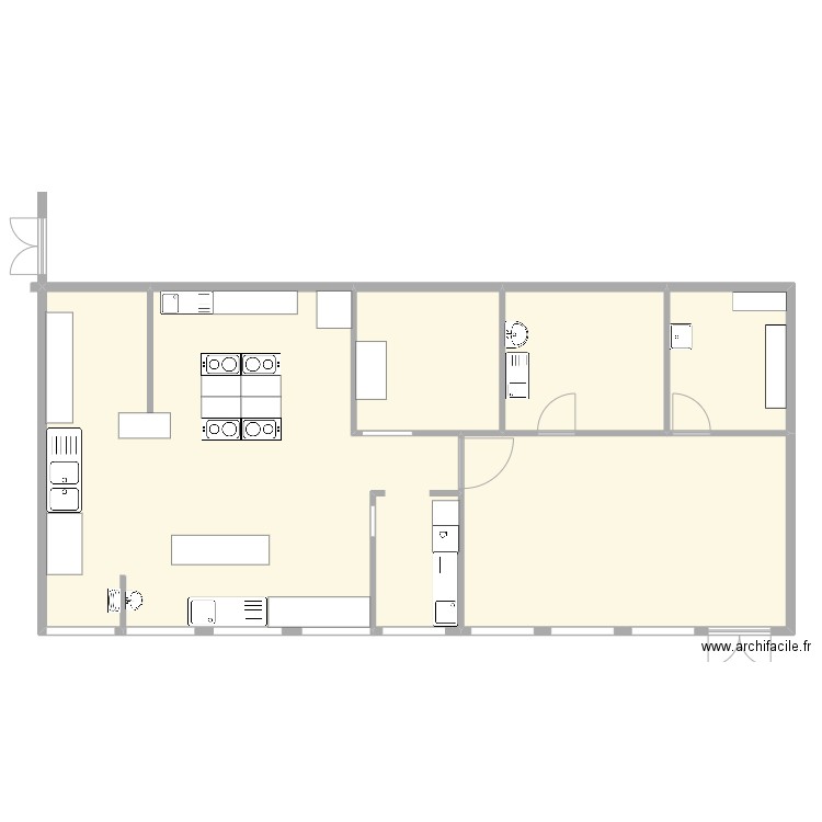 cuisine 1. Plan de 5 pièces et 248 m2