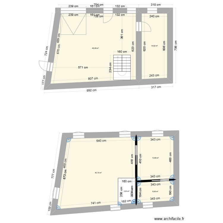 retournac. Plan de 6 pièces et 132 m2