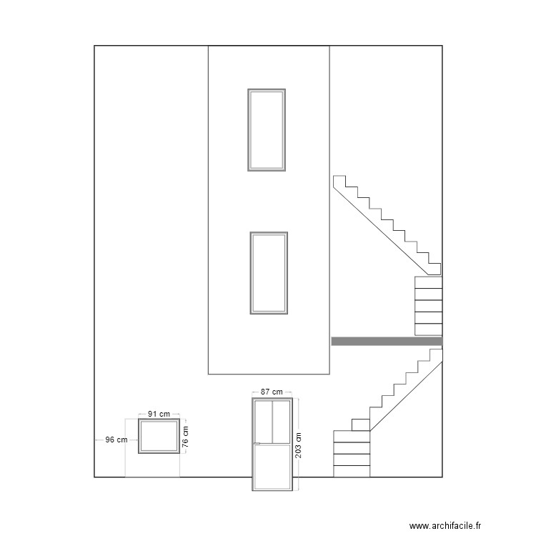 Face arrière après travaux. Plan de 0 pièce et 0 m2