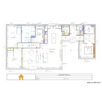 projet  LARQUET/WATIER : plan aménagement intérieur