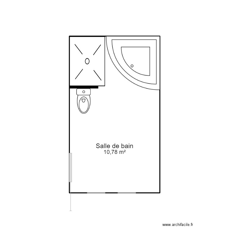 RICHARD. Plan de 1 pièce et 11 m2