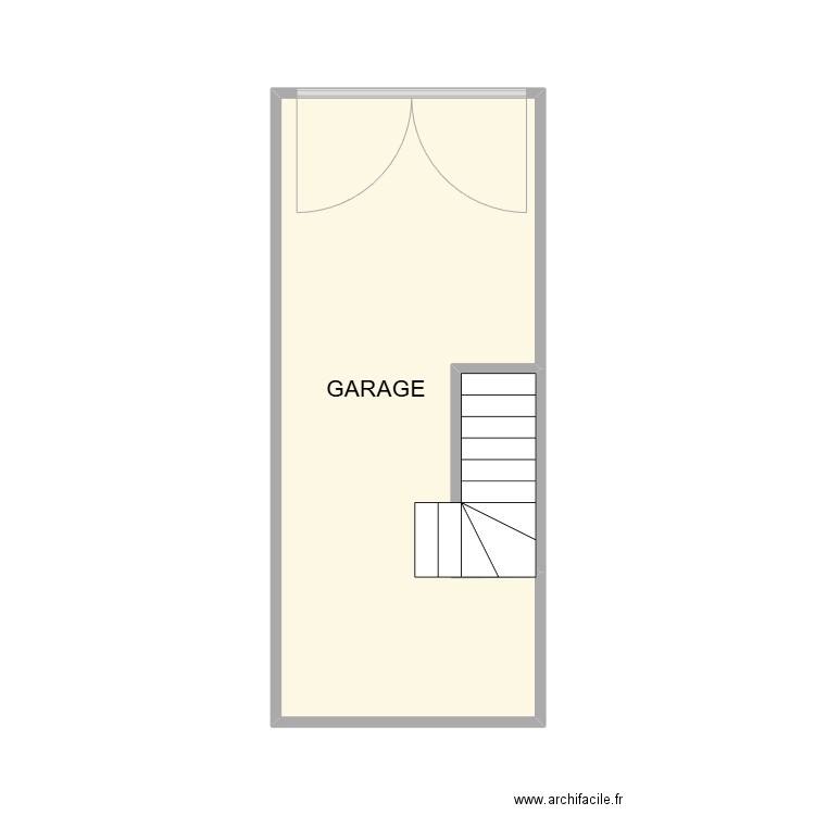 GARAGE PROMENADE. Plan de 2 pièces et 18 m2