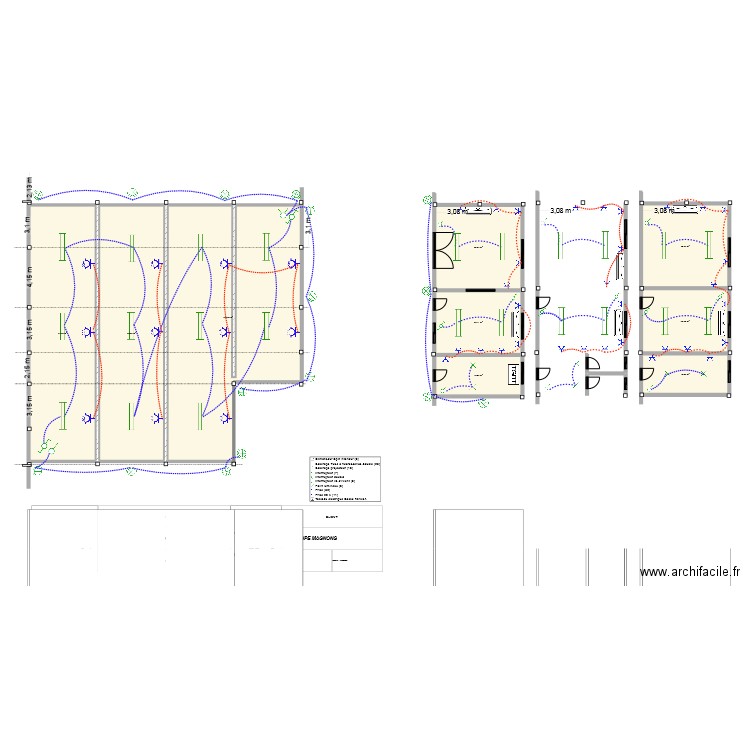 PLAN ARCITECTURAL ELECTRIQUE NEW 1. Plan de 15 pièces et 828 m2