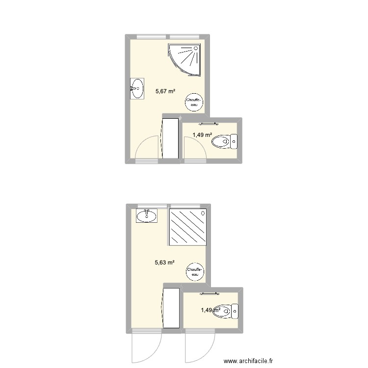 heleo. Plan de 4 pièces et 14 m2