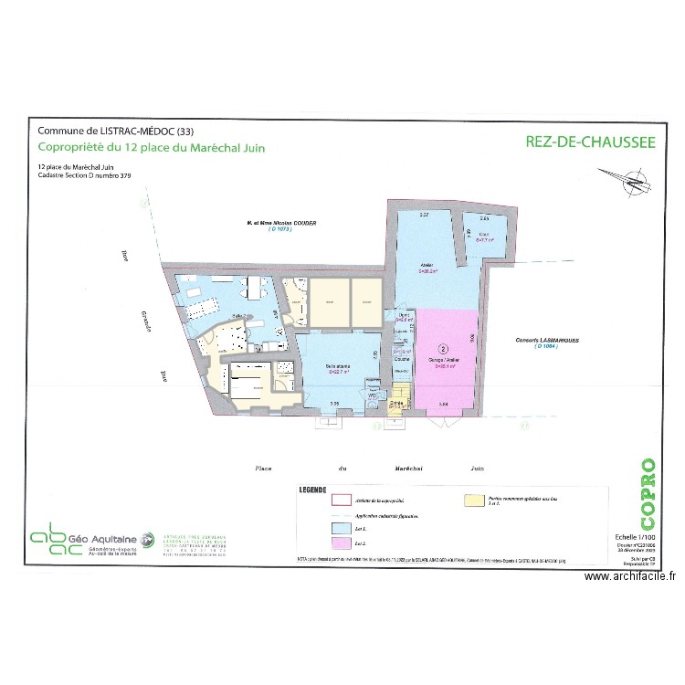 Plan logement A. Plan de 6 pièces et 42 m2