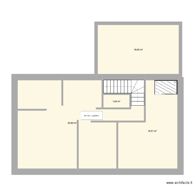 test. Plan de 7 pièces et 169 m2