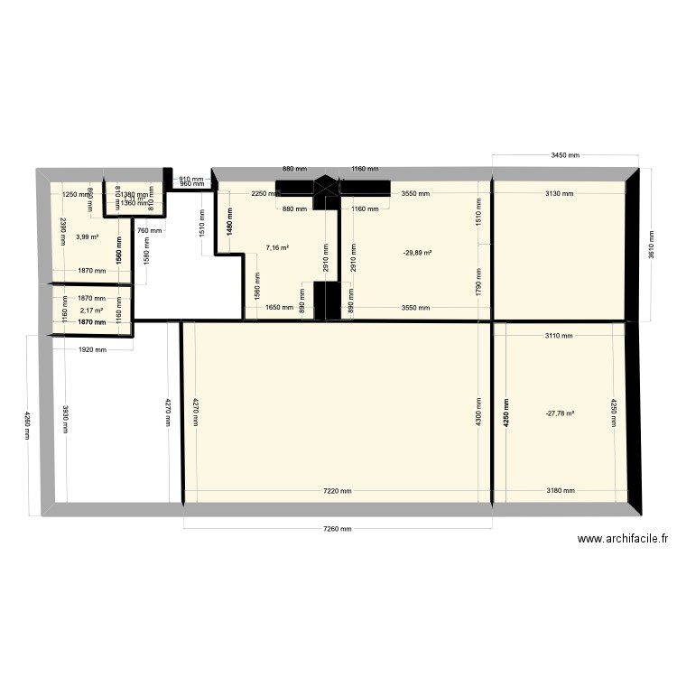 MarVivo Appartement 18. Plan de 7 pièces et 39 m2